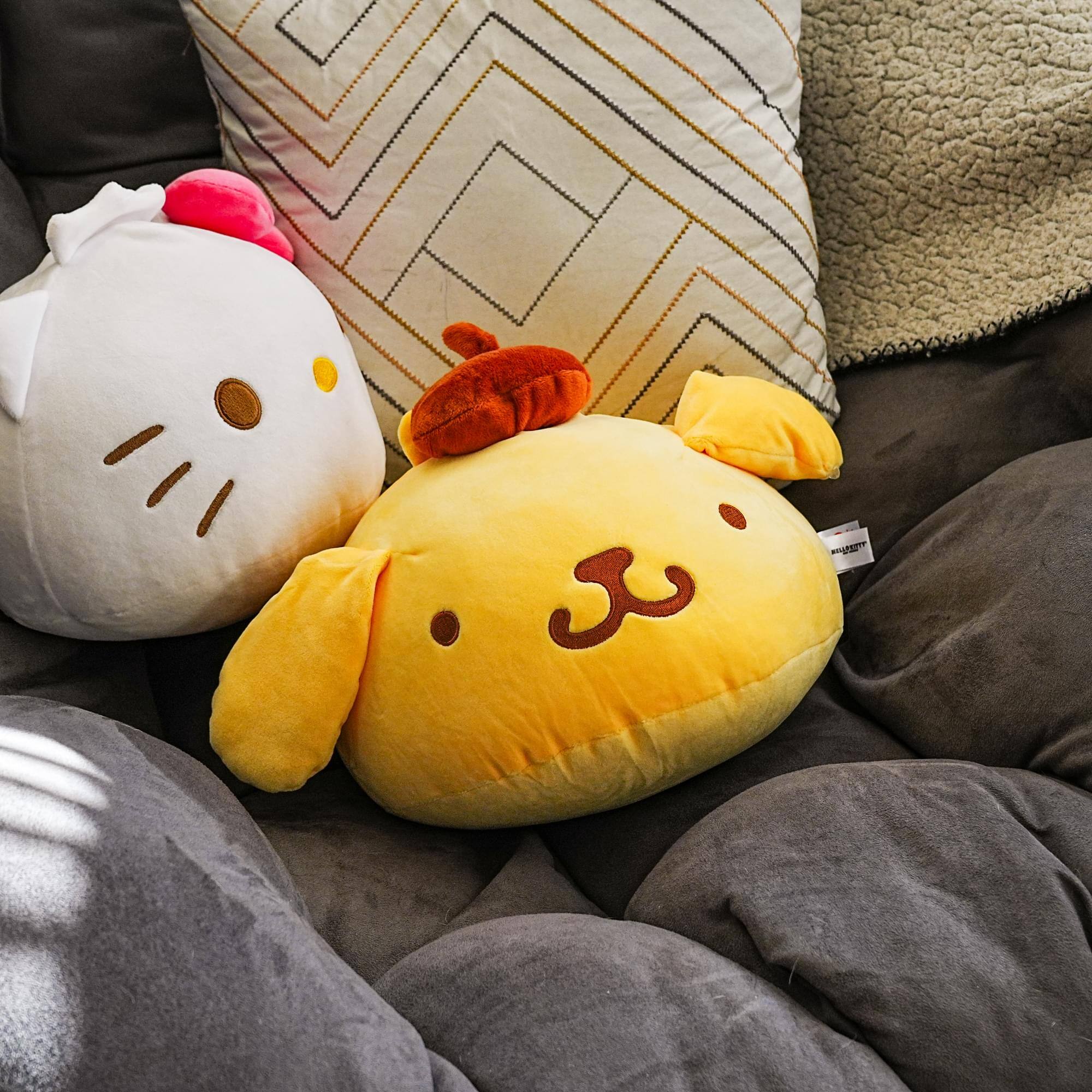 Alt View 5. Hello Kitty - Sanrio Hello Kitty and Friends 10 Inch Dumpling Plush | Pompom Purin - Yellow.