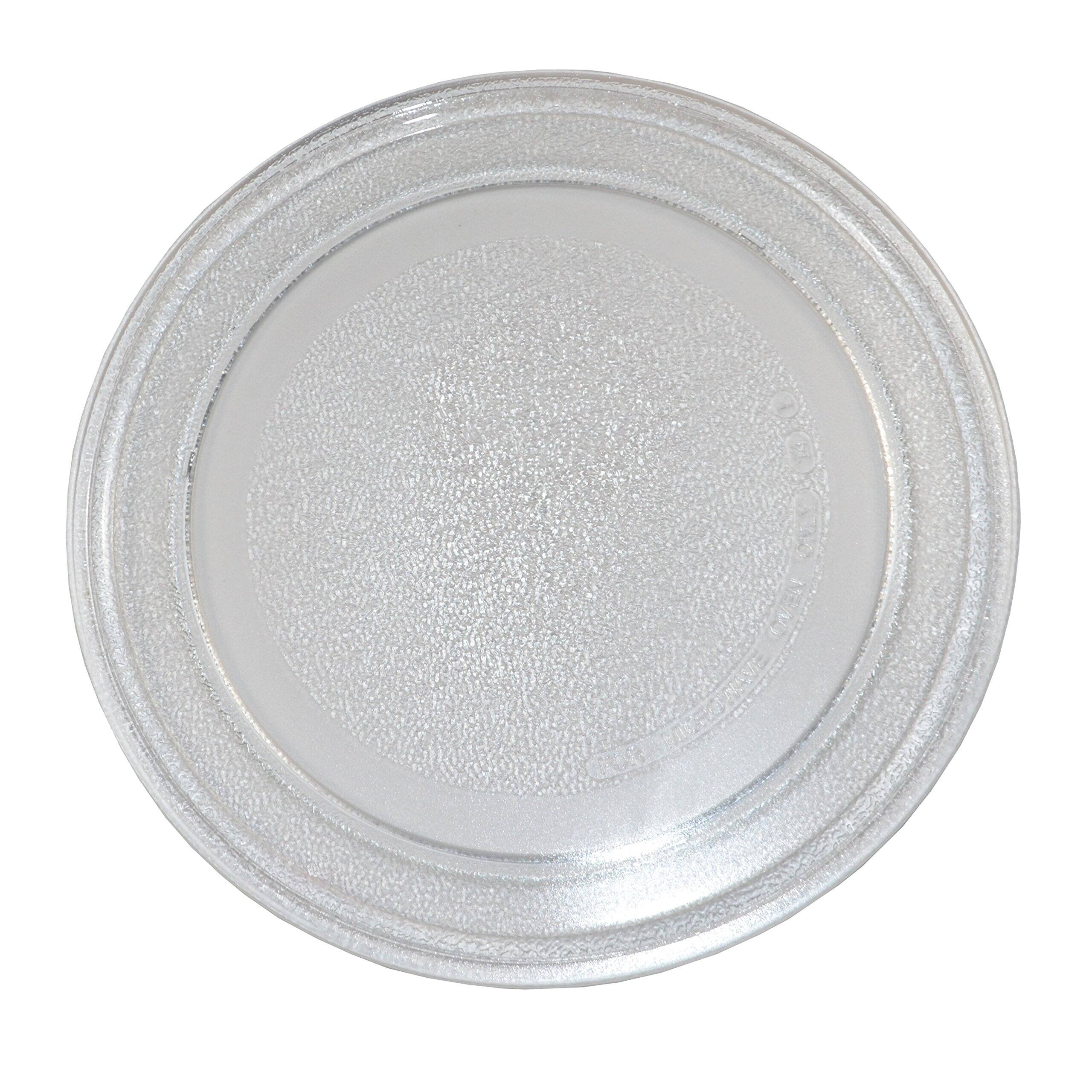 Angle. HQRP - 9-5/8 inch Glass Turntable Tray for GE WB49X10134 JES735BJ01 JES735BJ02 JES735WJ01 JES735WJ02 JES738WJ01 Microwave.