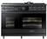Front. Dacor - Contemporary 6.6 Cu. Ft. Slide-In Double Oven Dual Fuel Four-Part Pure Convection Range with GreenClean and Griddle - Graphite Steel.