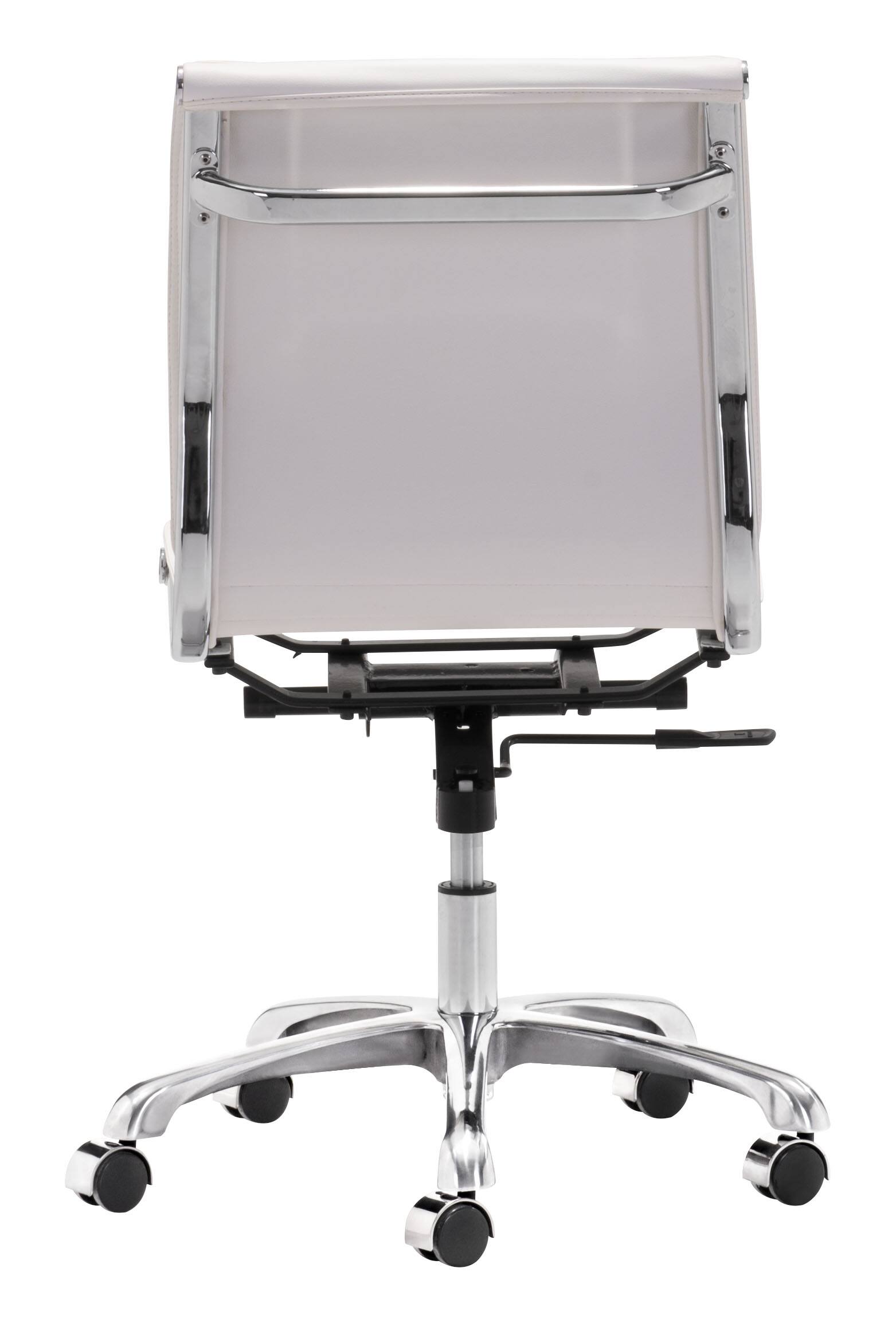 Alt View 2. Hivvago - Lider Plus Armless Office Chair White - White.