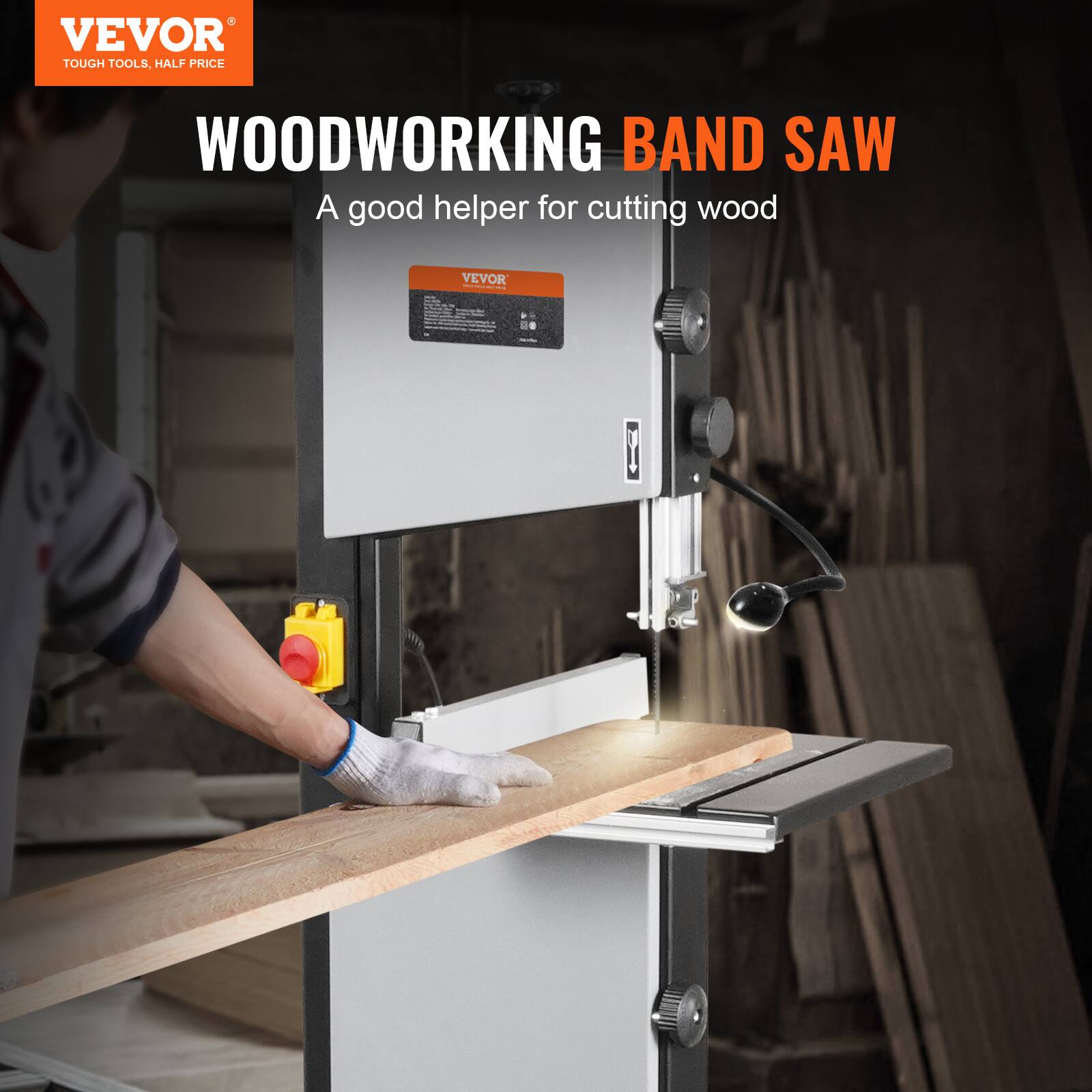 VEVOR TOUGH TOOLS, HALF PRICE

WOODWORKING BAND SAW
A good helper for cutting wood