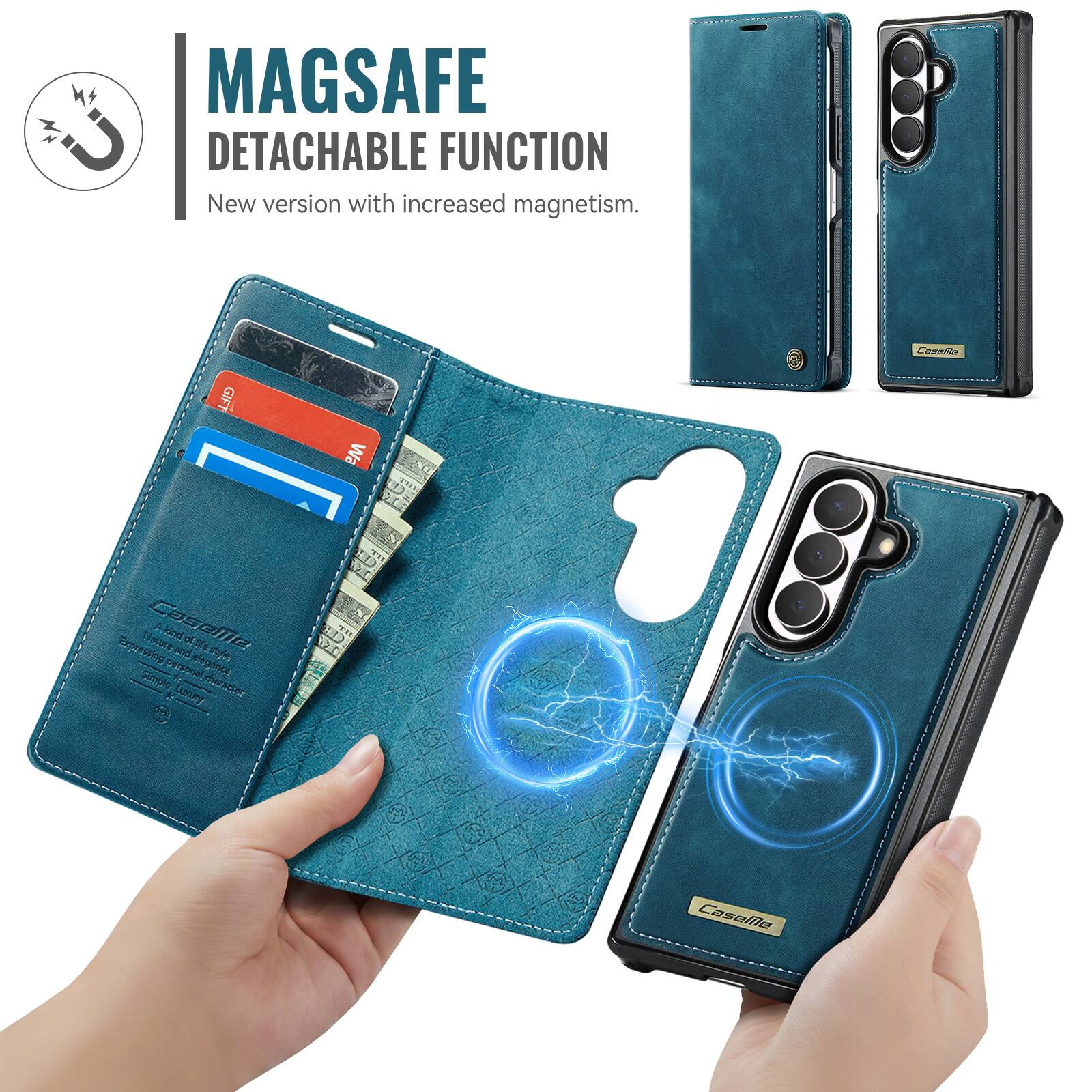 MAGSAFE DETACHABLE FUNCTION  
New version with increased magnetism.  

GIFT  
Expressing Forpe Nature and Caselle 4 brool offiZe elegence  
DIED TH Simple personal unry  

Casolia  
CaseMe