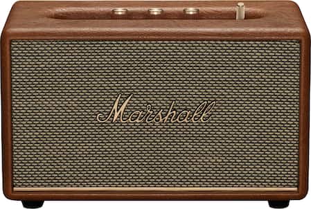 Marshall - Acton III Bluetooth Home Speaker with Bass / Treble / Volume Controls and 3.5 mm Auxiliary Input - Brown