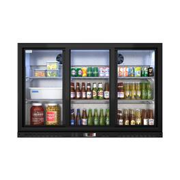 Koolmore - 53 in. Three-Door Back Bar Refrigerator - 11.3 Cu Ft. BC-3DSL-BK - Black