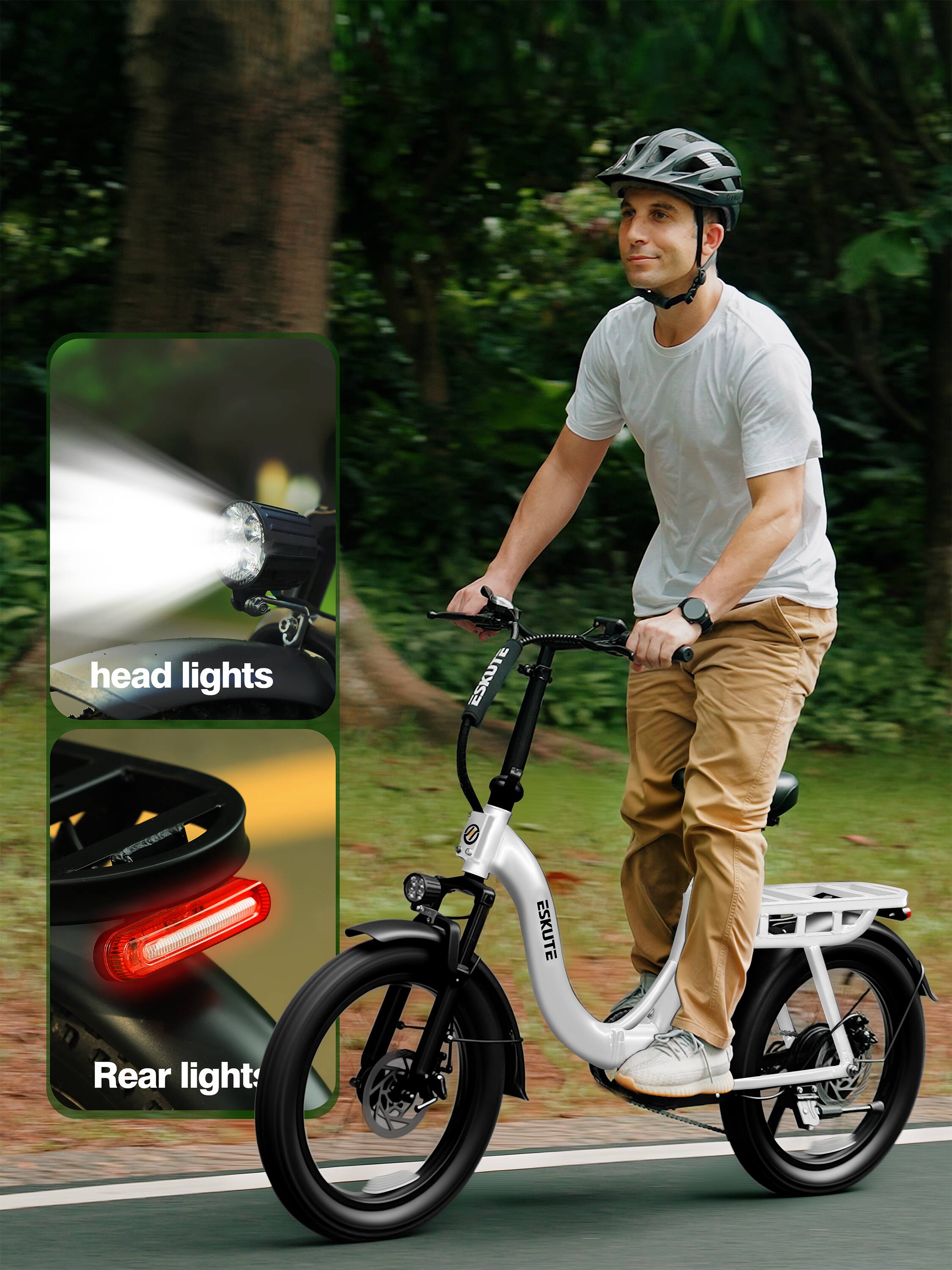 head lights ESKUTE  
Rear light: