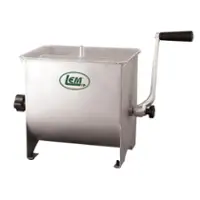 LEM Product - Mighty Bite Manual Meat Mixer 20LB Capacity - Silver - Front_Zoom