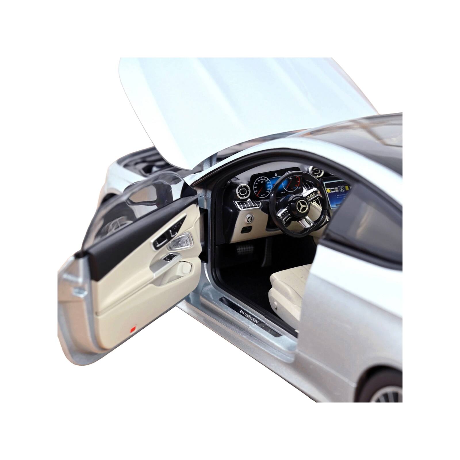 Alt View 3. Norev - 2024 Mercedes-Benz CLE Coupe Hightech Silver Metallic 1/18 Diecast Model Car by Norev.
