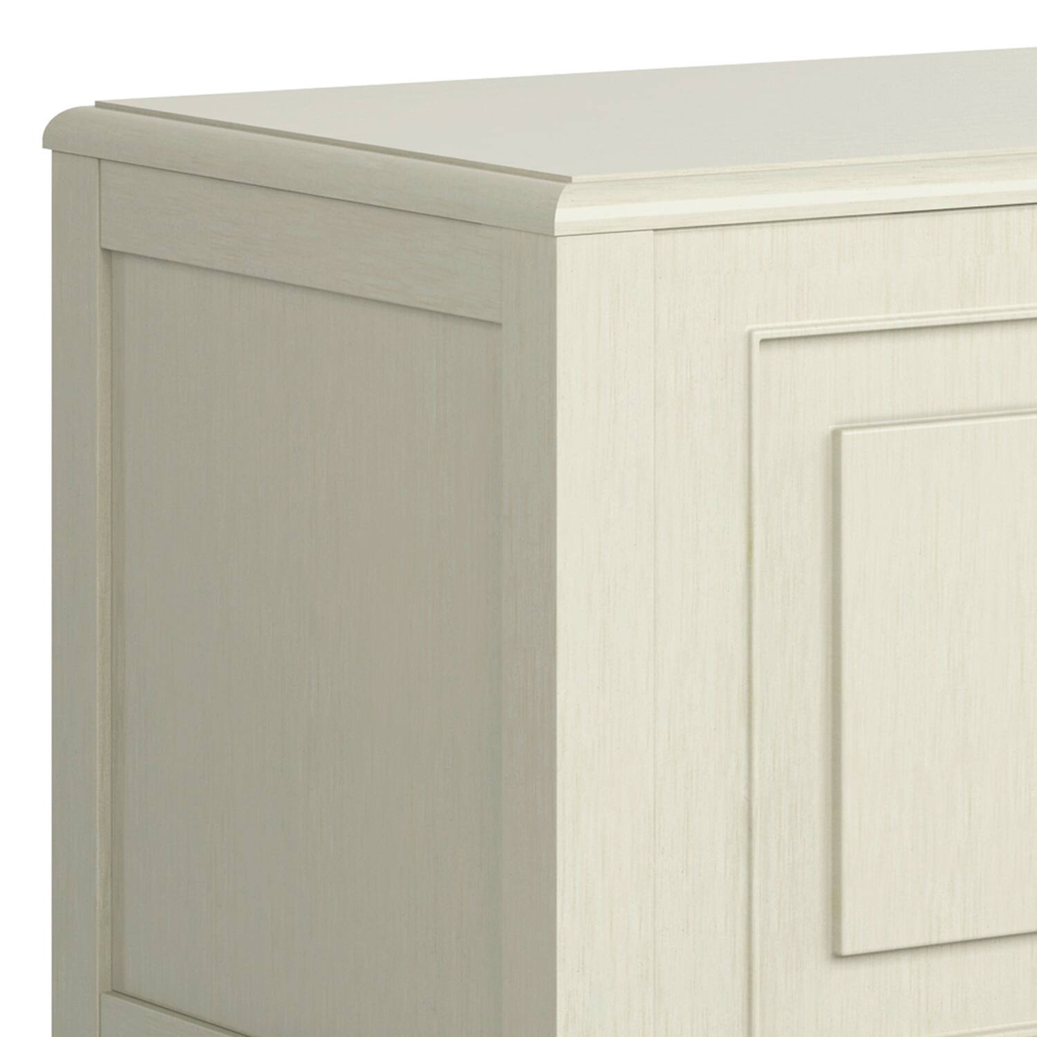 Alt View 2. Simpli Home - Connaught 51 inch Wide Solid Wood Traditional Storage Bench Trunk in Antique White - Antique White.