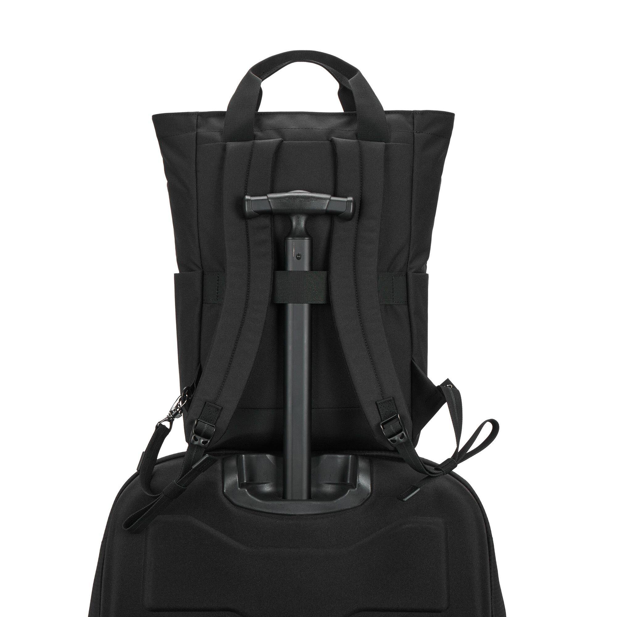 Alt View 3. Pacsafe - GO Totepack - Jet Black.
