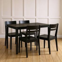 Grain & Grove - Crew Dining Chair and Table Combo - Black