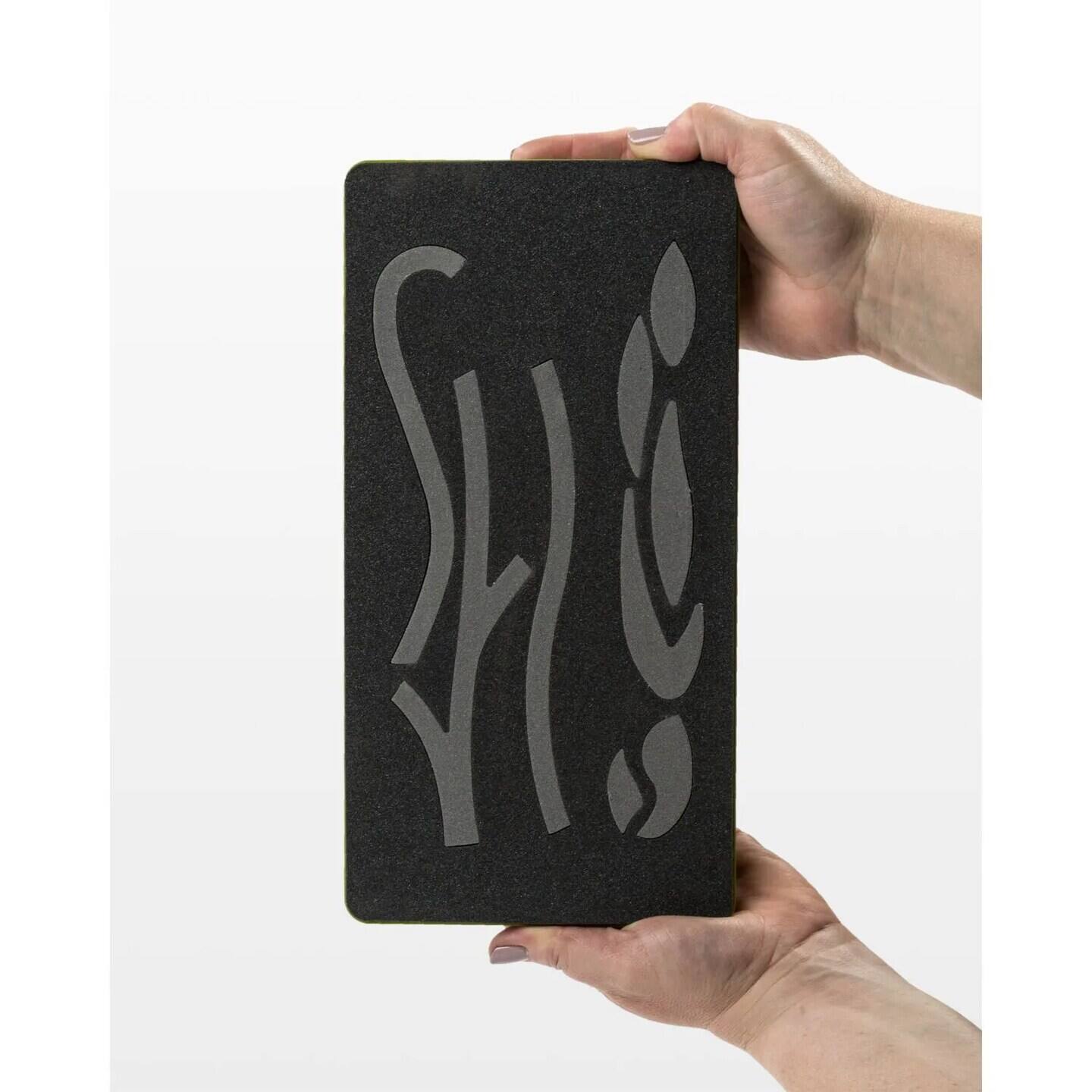 Alt View 1. AccuQuilt - GO! Baby Fabric Cutting Dies; Stems & Leaves - Black.