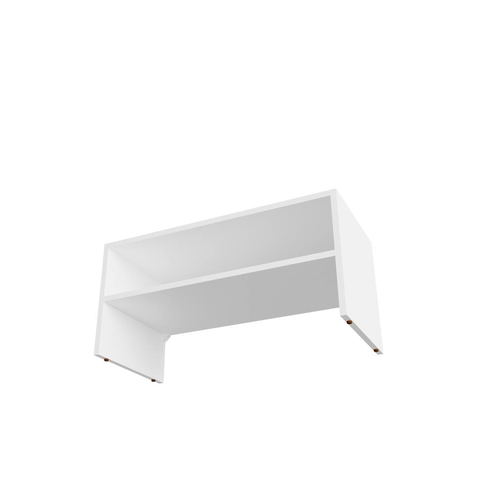 Alt View 3. Loheer - Loheer Small White Shoe Rack, 3 Tier Open Shoe Shelf for Entryway, Particle Board - White.
