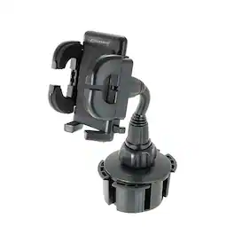 Bracketron - Grip-iT Cup Holder Phone Mount for Car, Universal Cell Phone & GPS Holder, Expandable 360° Adjustable Arms - Black