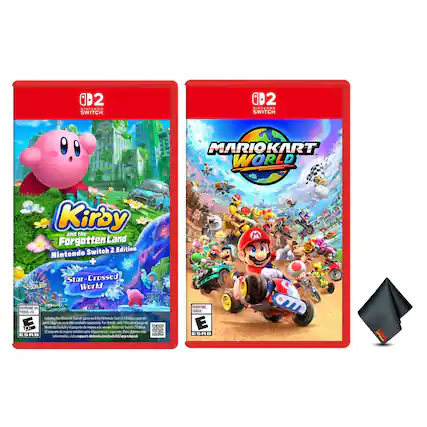 2 D SINTENDO SWITCH 02 NINTENDO SWITCH MARIOKART WORLD Kirby and the Forgotten Land Switch 2 Edition Nintendo M Star-Crossed 1 World VERYONE TODOS
Includes the Nintendo Switch game and the Nintendo Switch 2 Edition upgrade pack. The upgrade pack is available to purchase separately. Para obtener el juego de Nintendo Switch 2, visite support.nintendo.com/switch2/upgradepack
El paquete incluye el juego de Nintendo Switch y el paquete de actualización de Nintendo Switch 2. El paquete de actualización está disponible para su compra por separado. Para obtener el juego de Nintendo Switch 2, visite support.nintendo.com/switch2/upgradepack
ESRB 10005 E ESRB - E10+ (Everyone 10+)