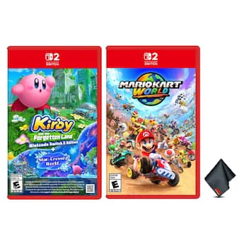 Mario Kart World for Switch 2, Kirby and the Forgotten Land Switch Mario Kart World for Switch 2, Kirby and the Forgotten Land Switch