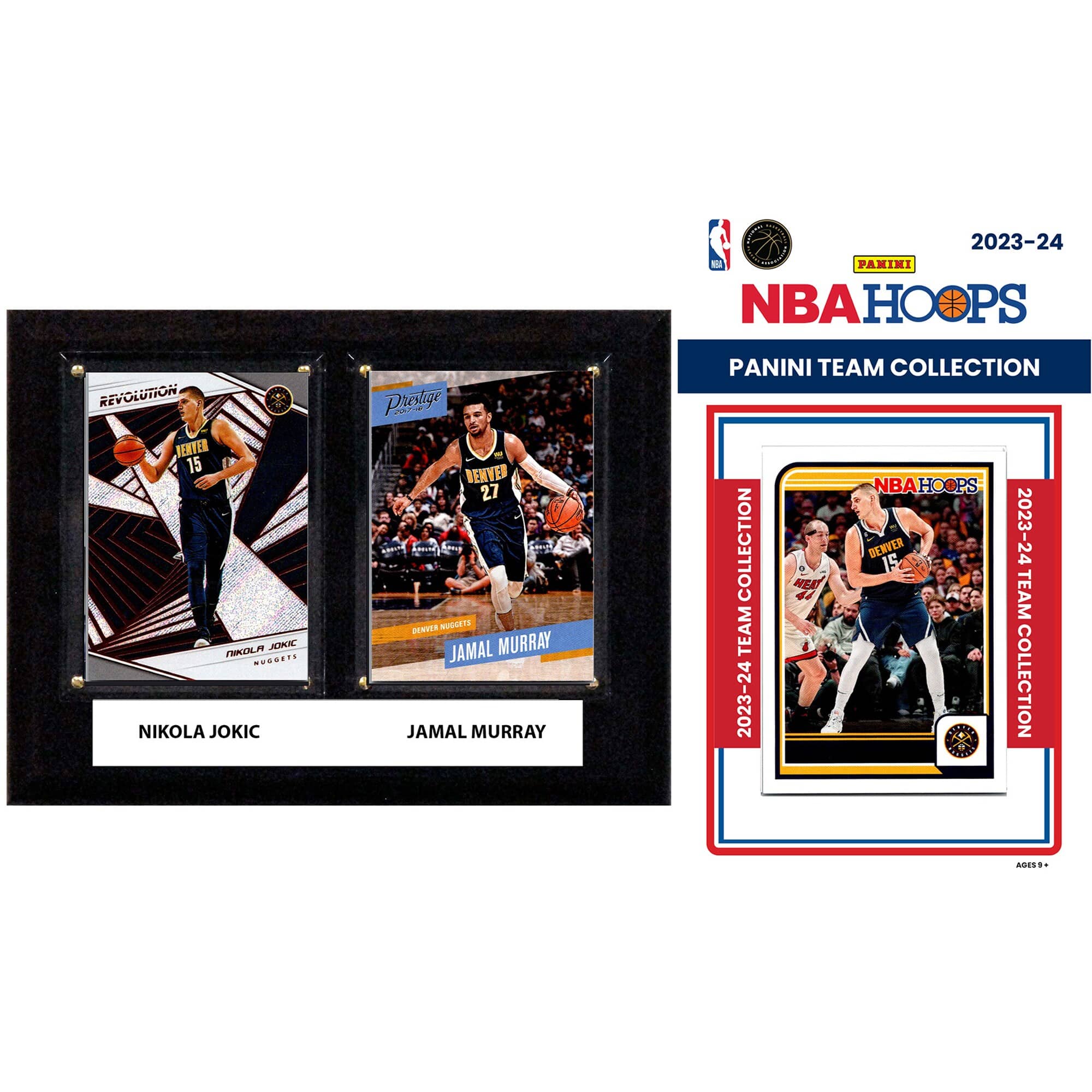 "C&I Collectibles - Denver Nuggets 6"" x 8"" Player Plaque & 2023-24 Team Trading Card Set - Multicolor" price history on PriceWatchPro