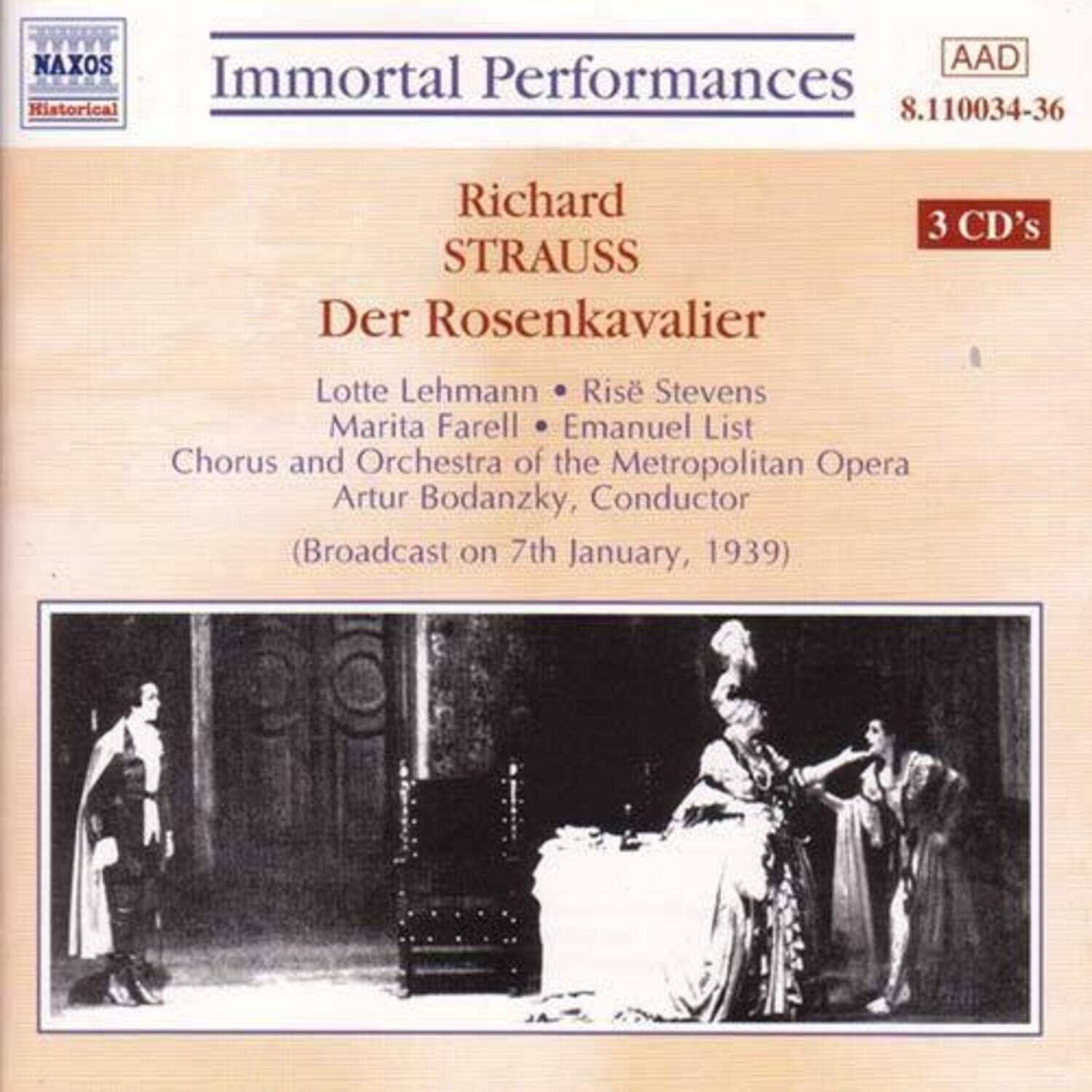 Strauss:rosenkavalier 1946 Met - Strauss:Rosenkavalier 1946 Met  - COMPACT DISCS