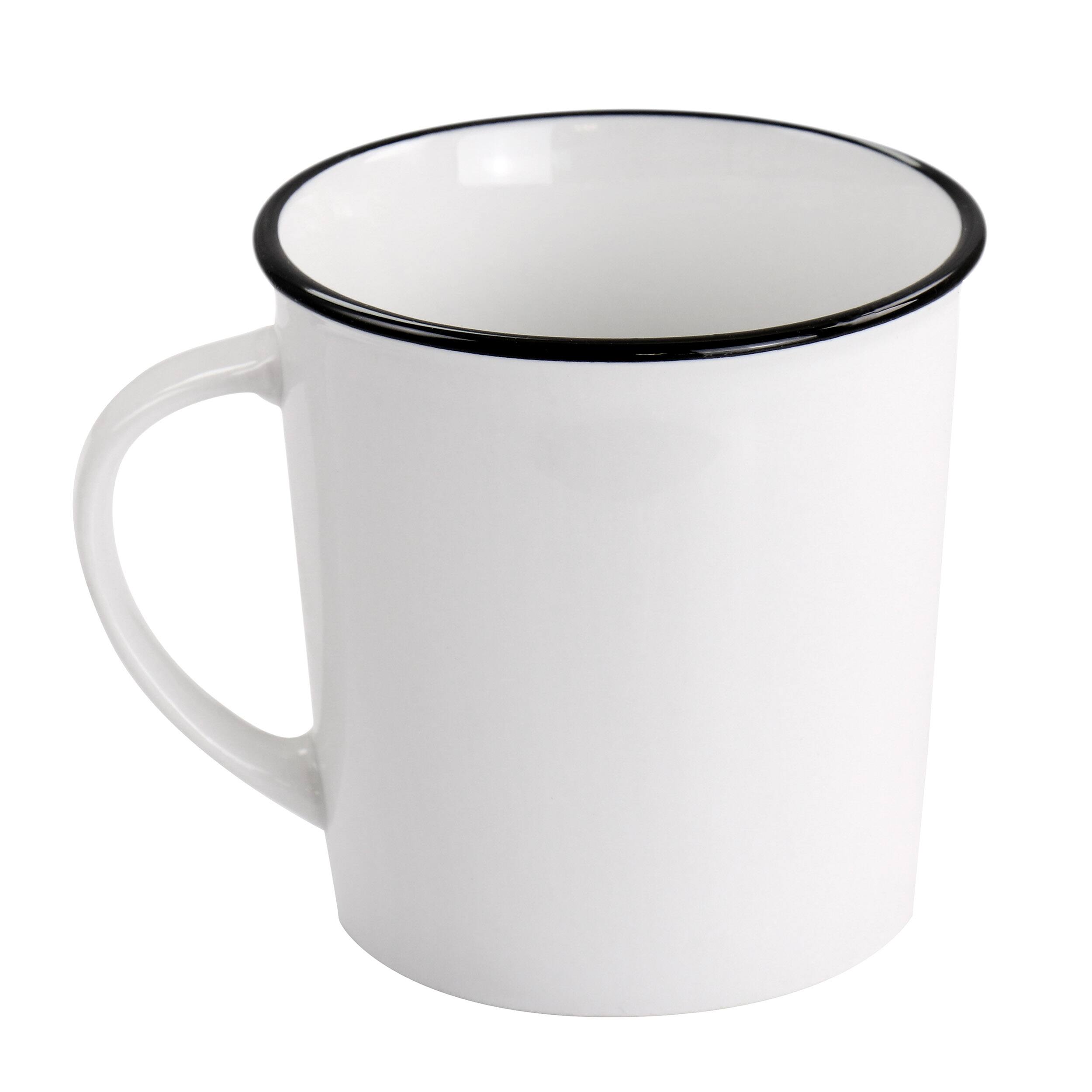 Alt View 3. Martha Stewart - Martha Stewart Black Rimmed Fine Ceramic 16 Piece Dinnerware Set - Black.