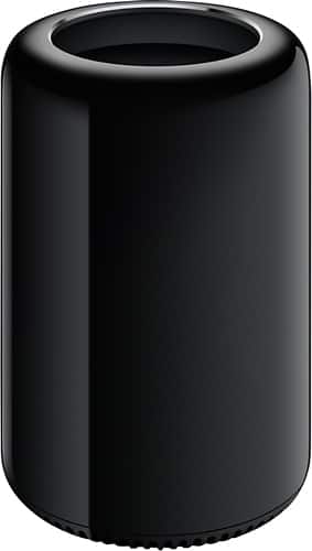 Apple - Mac Pro - Quad-Core Intel® Xeon® Processor - 12GB Memory - 256GB Flash Storage - Black - Larger Front