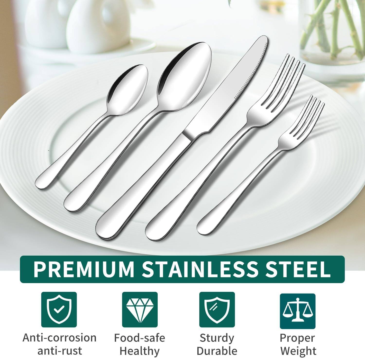 PREMIUM STAINLESS STEEL

- Anti-corrosion
- Food-safe
- Sturdy
- Durable
- Proper Weight