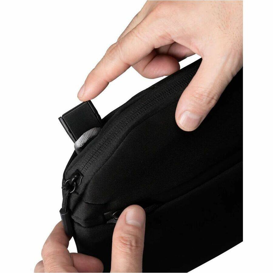 Alt View 3. Targus - Targus Work+ TBS969GL Carrying Case (Briefcase) for 13" to 15" Notebook - Black - Water Resistant - Polyester Body - Black.