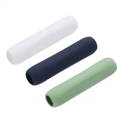 Front. Unique Bargains - 3pcs Silicone Ergonomic Pen Grip Sleeve Holder for 1st & 2nd Gen Stylus Pens - White,Blue,Green.