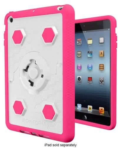 Front Standard. Rokform - RokShield v3 Case for Apple® iPad® mini - White/Pink.