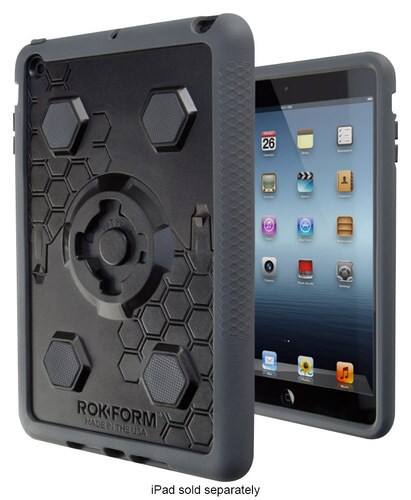 Front Standard. Rokform - RokShield v3 Case for Apple® iPad® mini - Black/Gunmetal.