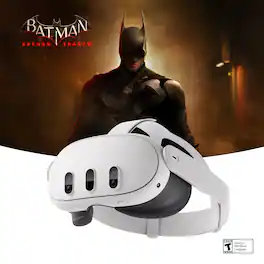 Meta - Refurbished Excellent - Quest 3 128GB — The Most Powerful Quest — Ultimate Mixed Reality Experiences — Get Batman: Arkham Shadow Included - White