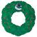 Front. Fan Creations - Vancouver Canucks 16'' Team Wreath Sign - Green.