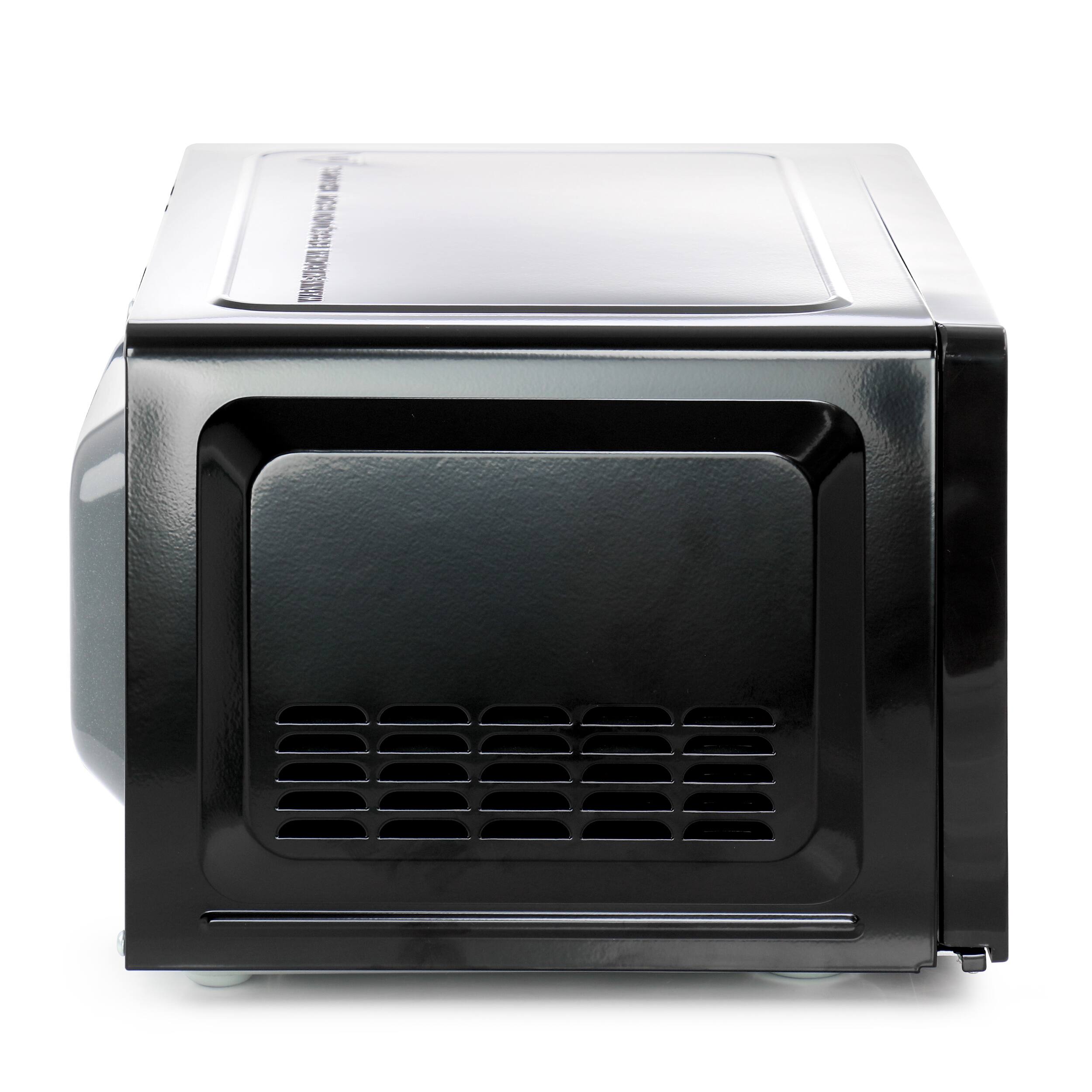 Alt View 3. Galanz - Galanz 0.7 cu ft 700W Countertop Microwave Oven in Black with One Touch Express Cooking - Black.