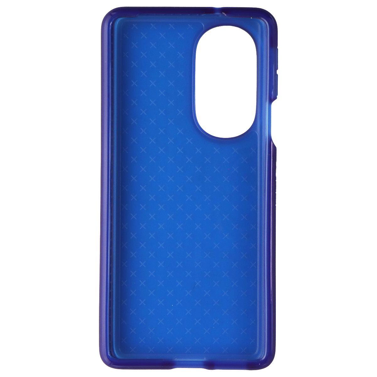 Front. Tech21 - Tech21 EvoCheck Series Case for Motorola Edge+ 5G UW (2022) - Blue - Blue.