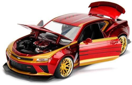 Alt View 2. Jada Toys - Jada Toys - Marvel - Iron Man & 2016 Chevy Camaro Die-cast Car, 1:24 Scale Vehicle & 2.75 - Collectibles - Multicolor.