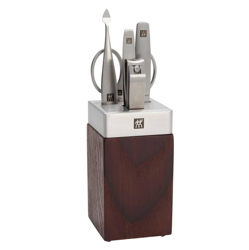 Front. ZWILLING - ZWILLING Beauty Premium 6-pc Ash Wood Bath Station set - Ashwood.