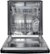 Alt View Standard 3. Bosch - Evolution 500 Series 24" Tall Tub Built-In Dishwasher - Black.