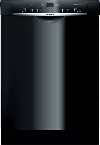 Bosch 100 Series 24 Front Control Tall Tub Built In Dishwasher With Stainless Steel Tub Black She3ar76uc Best Buy