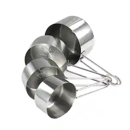 Martha Stewart - Stainless Steel Measuring Cups - Silver