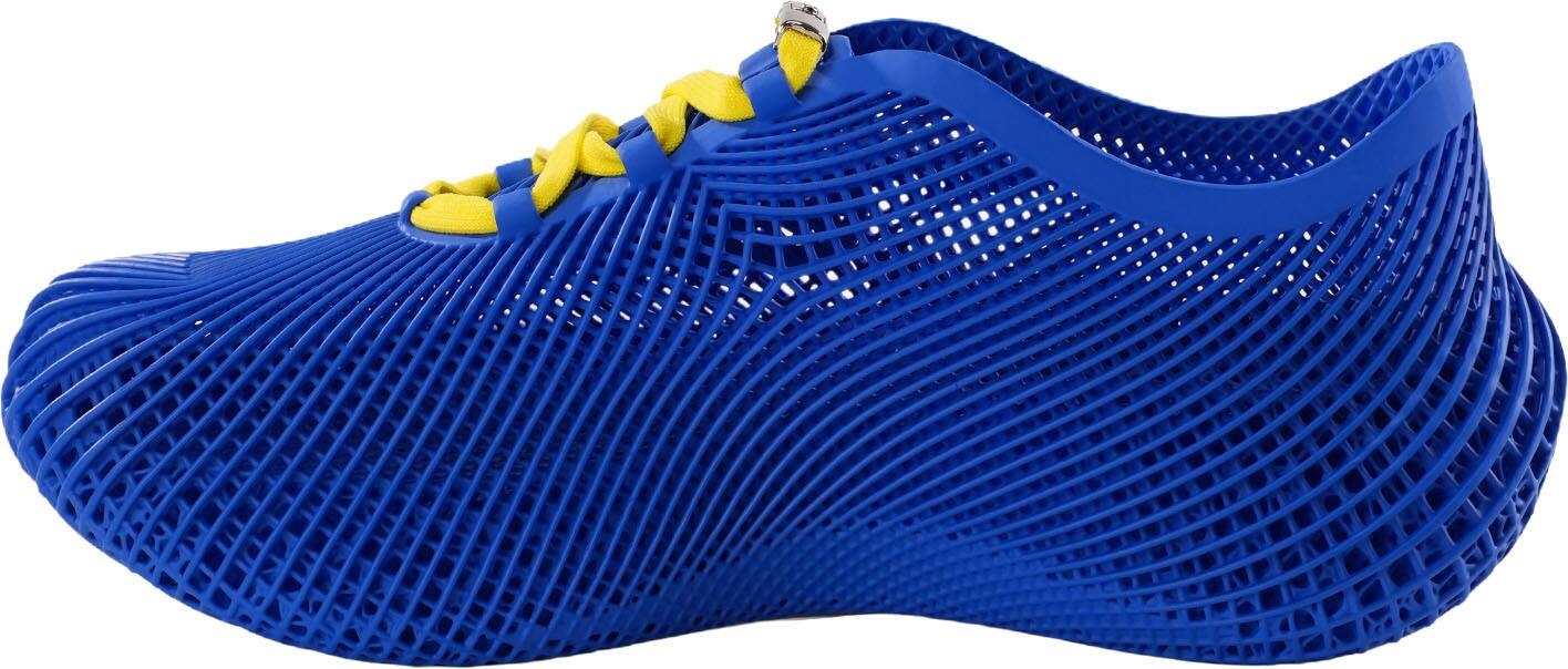 Angle. Nexbie - Nexbie - Aeroraise 3D Printed Sneakers - Best Buy 60th Anniversary - Blue.