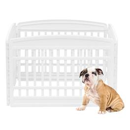 IRIS USA - 24" Exercise 4-Panel Pet Playpen, Dog Playpen for Puppy Small Dogs Keep Pets Secure Easy Assemble Easy Storing