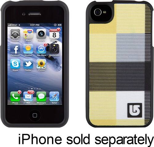 Front Standard. Speck - Fitted Case for Apple® iPhone® 4 and 4S - Yellow/Black.