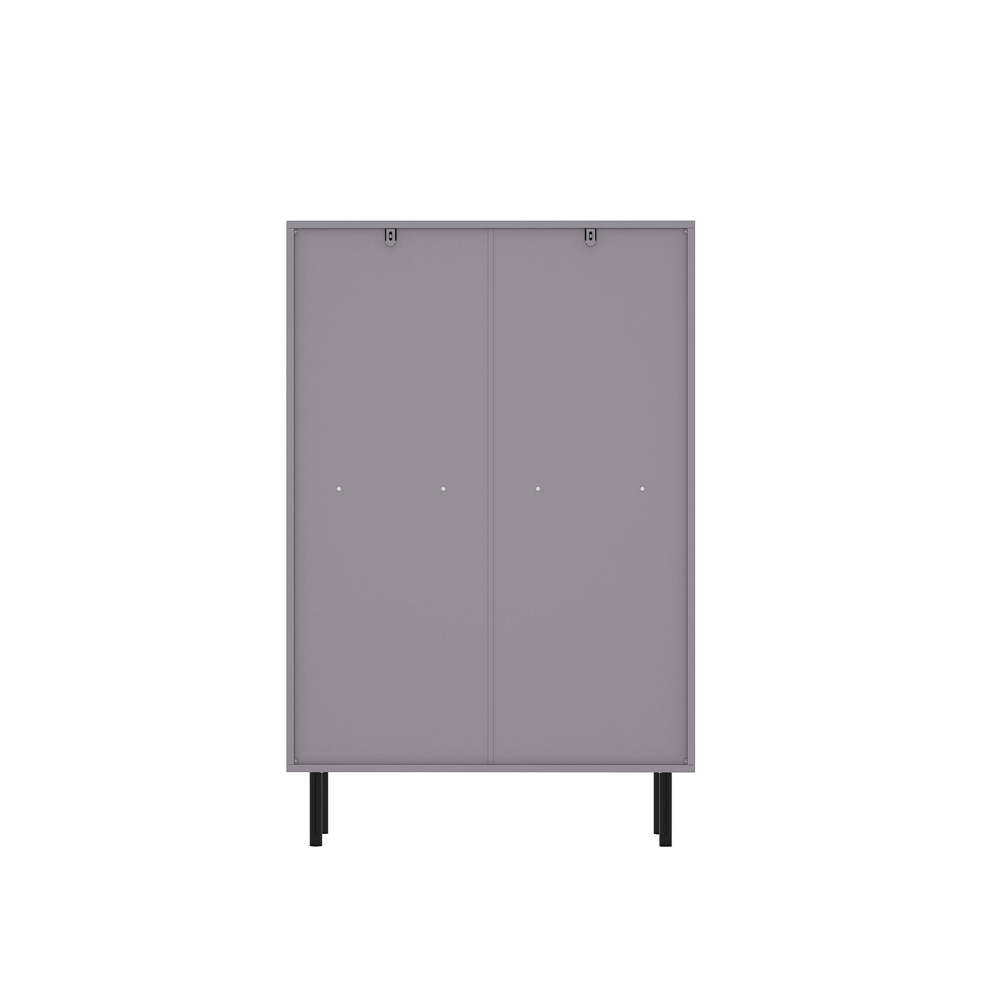 Back. Famapy - Famapy Vertical Dresser with Unique Decorative Textured Surface & Ample Storage - Gray.