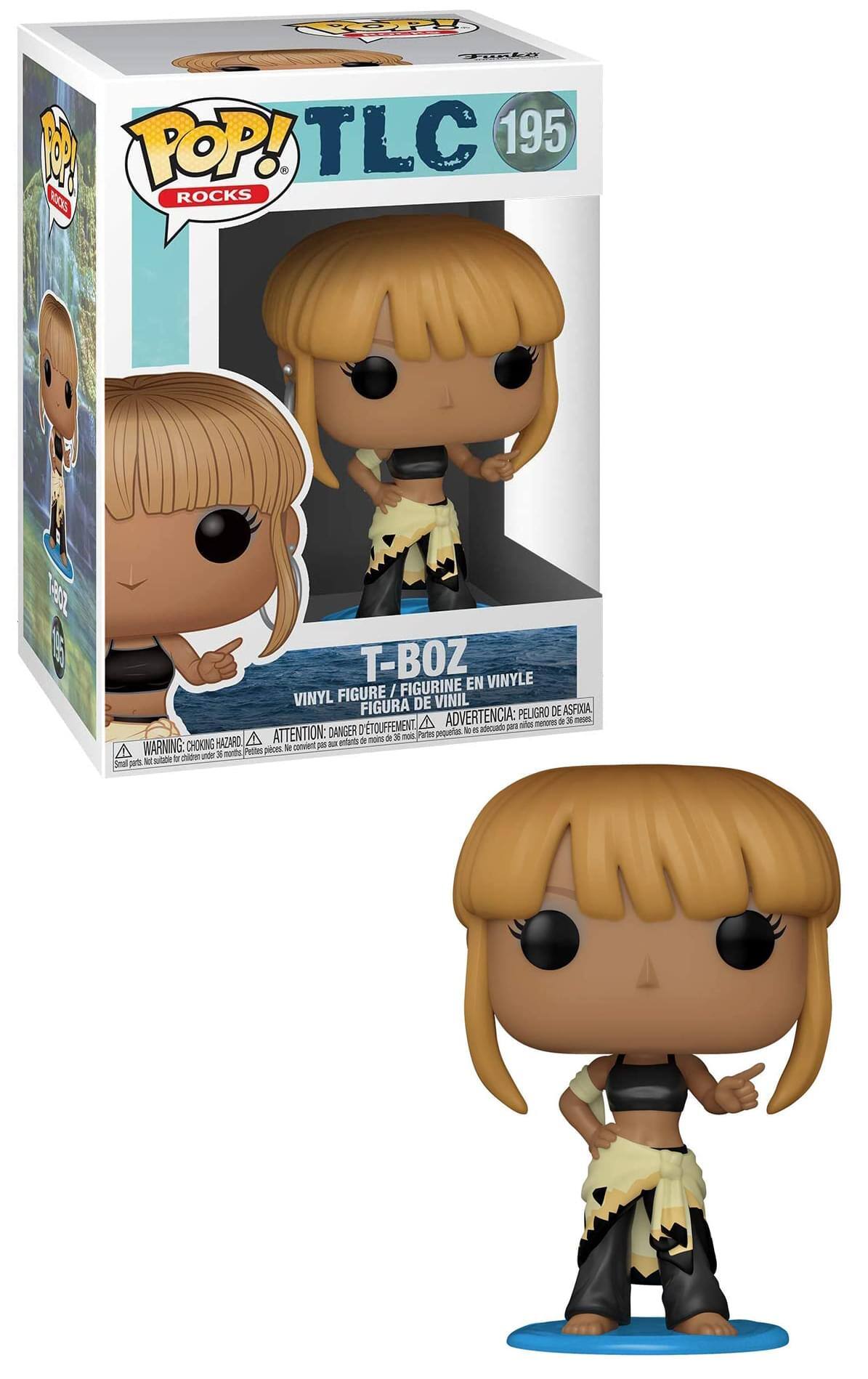 **Funko**

**POP! Rocks**

**TLC**

**T-Boz**

**Vinyl Figure / Figurine en Vinyle / Figura de Vinil**

**195**

**WARNING: CHOKING HAZARD - Small parts. Not for children under 3 years. / ADVERTENCIA: PEQUEÑOS PIEZAS. NO ADECUADO PARA MENORES DE 3 AÑOS. / ATTENTION: DANGER - Petites pièces. Ne convient pas aux enfants de moins de 3 ans.**