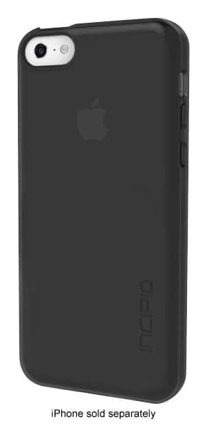 Front. Incipio - feather Clear Ultralight Snap-On Case for Apple® iPhone® 5c - Clear Black.