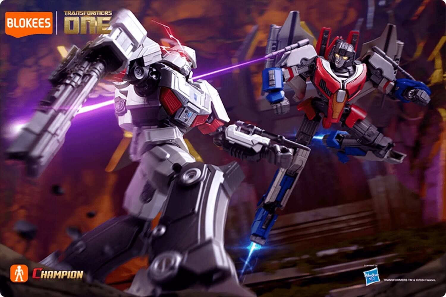 TRANSFORMERS BLOKEES ONE CHAMPION  
TRANSFORMERS TM & ©2024 Hasbro