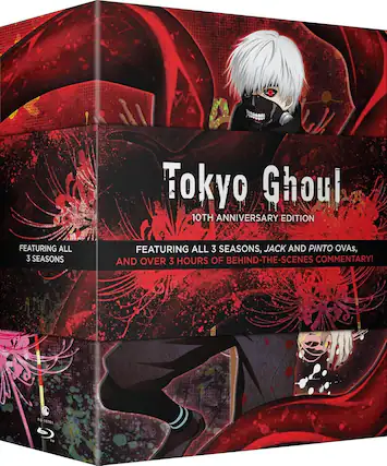Front. Tokyo Ghoul: The Complete Series - 10th Anniversary - BLU-RAY.
