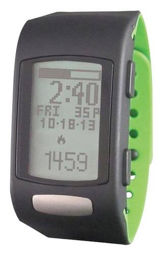 Front. LifeTrak - Move C300 Watch - Black/Green.