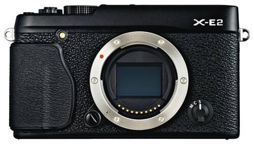 Front. Fujifilm - X-E2 Mirrorless Camera (Body Only) - Black.