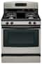 GE - 30" Freestanding Gas Range - Silver-Front_Standard