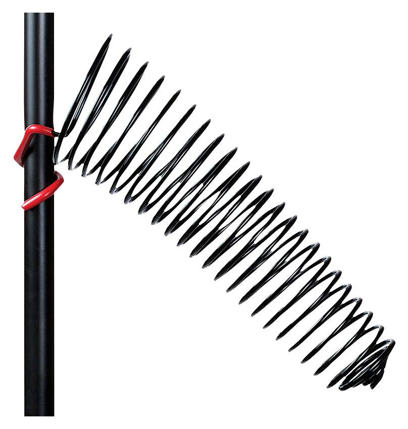 Front. SwirlyGig - SwirlyShtick Drumstick Holder (Right Side) - Black.