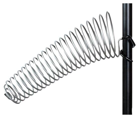 Front. SwirlyGig - SwirlyShtick Drumstick Holder (Left Side) - Silver.